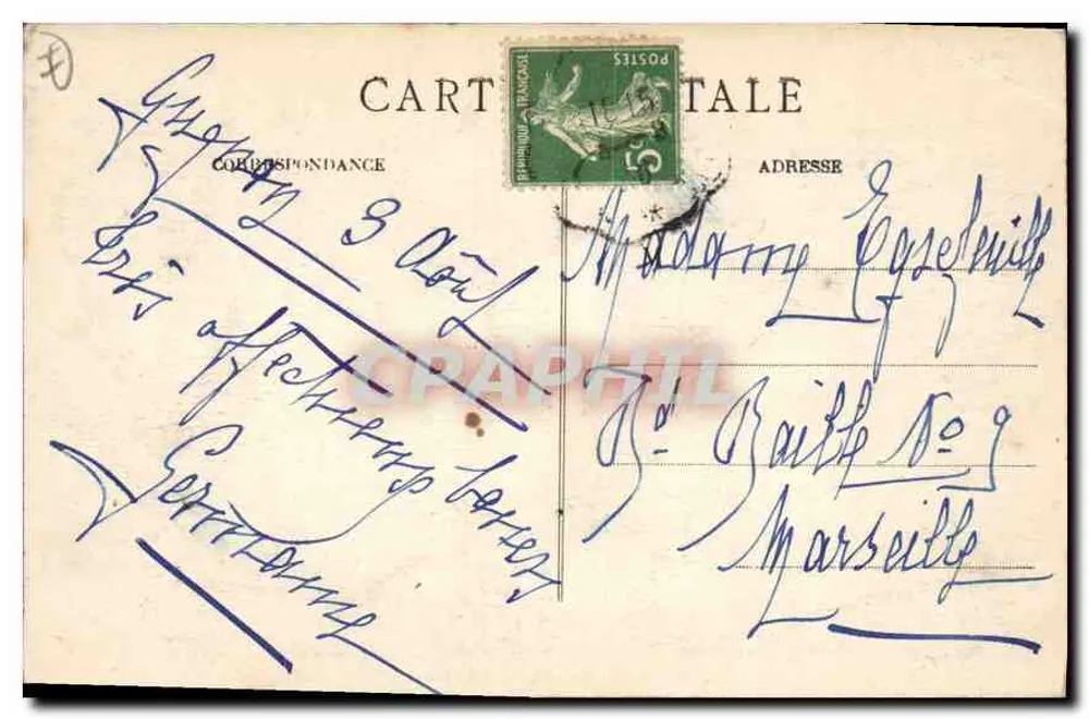 Grignan — A Porta do Castelo — Edição Artística, Th. Roupil & Cie, Valence - Verso