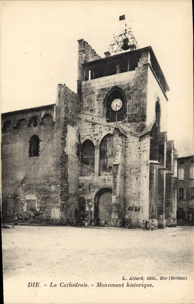 Die - A Catedral - Monumento Histórico — L. Allard, editor, Die (Drôme) - Frente
