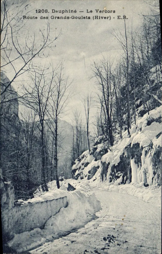 Der Vercors — Route des Grands-Goulets (Winter) — E.R. — n°1208 - Vorderseite