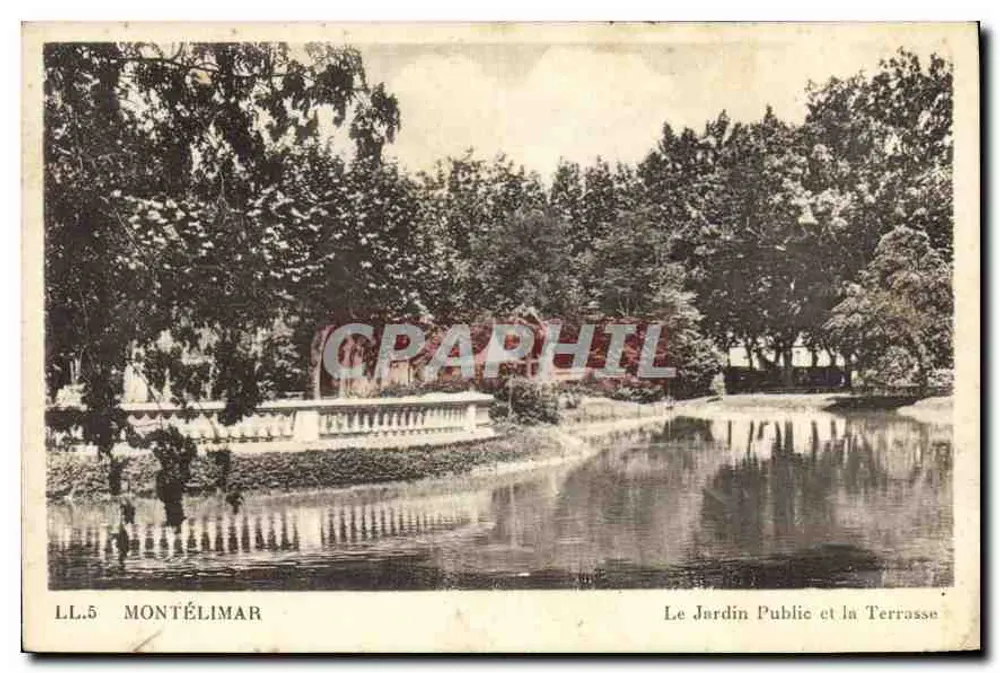 Montélimar — Öffentlicher Garten und Terrasse — Edition J. Michon - Vorderseite