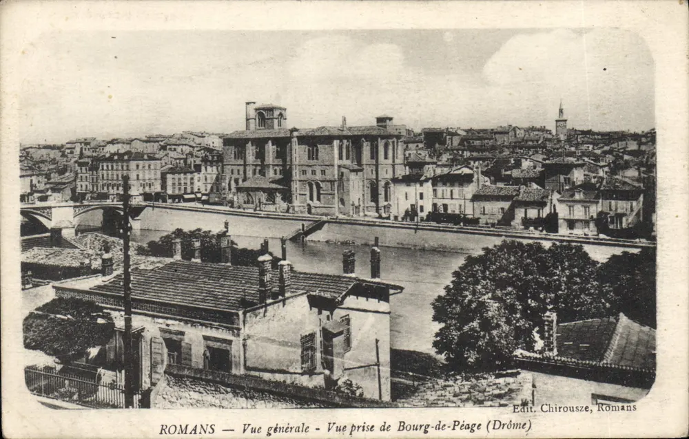 ROMANS — Allgemeiner Blick — Blick von Bourg-de-Péage (Drôme) — Verlag Chirousze, Romans - Vorderseite