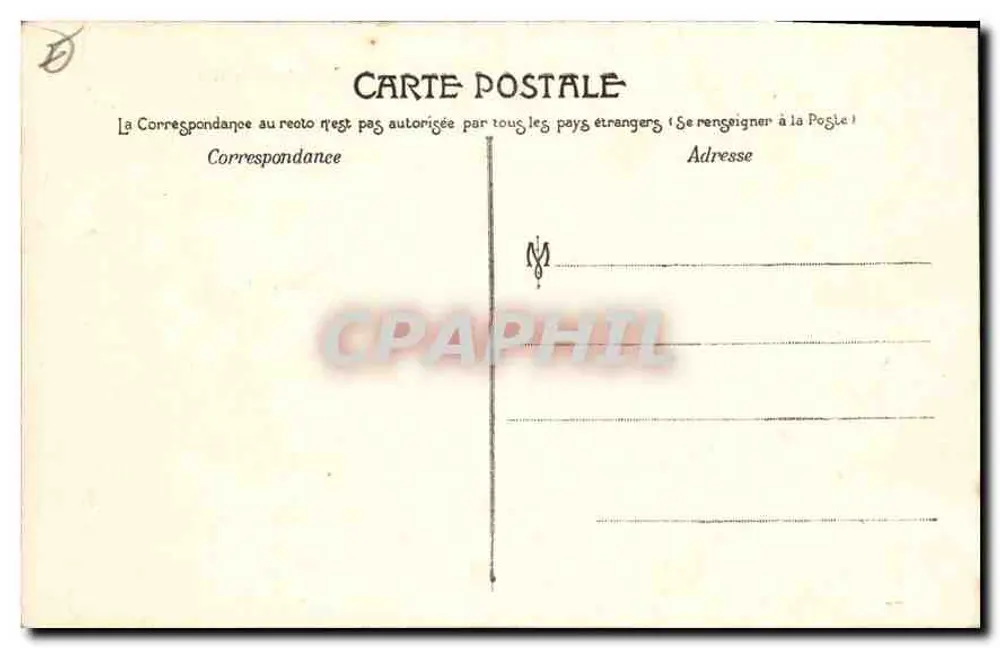 Valence — Hotel de Ville — Edição das Nouvelles Galeries, n° 36 - Verso