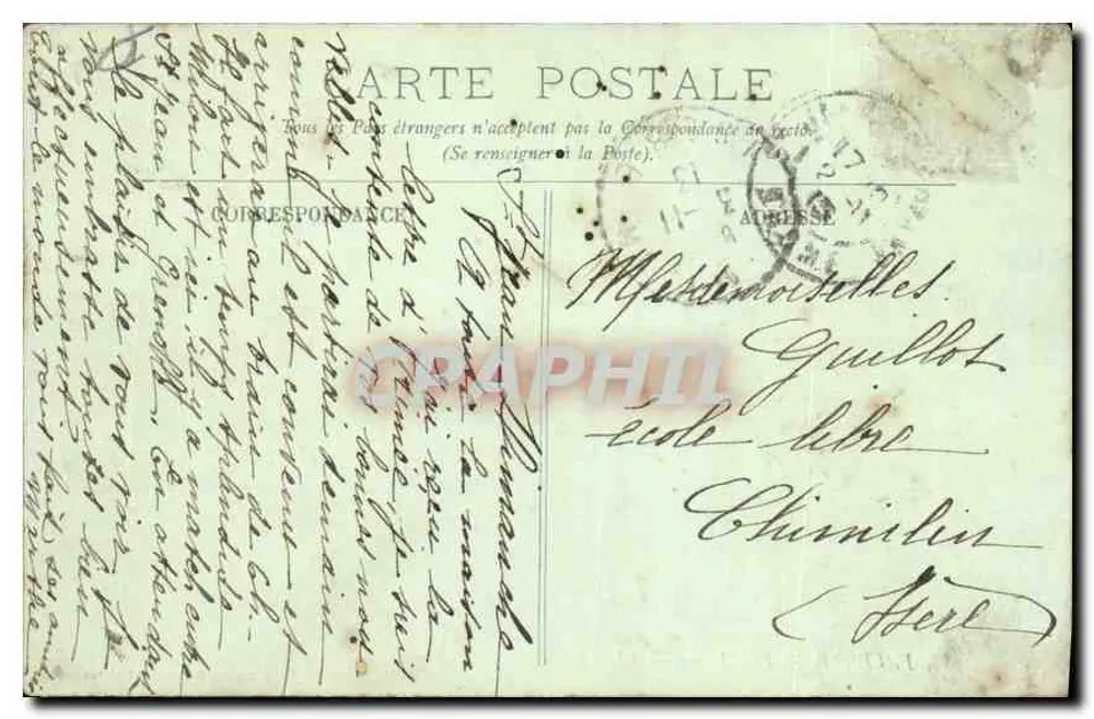 Valence — Parc Jouvet — Livraria Dureau, Valence - Verso