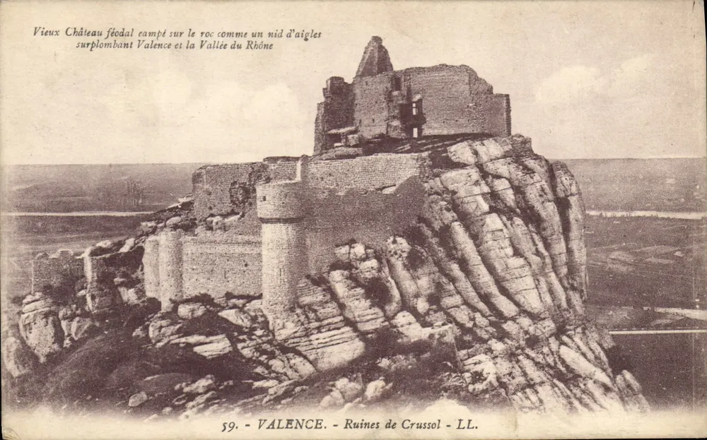 Ruínas de Crussol — Valence — LL. 59 - Frente