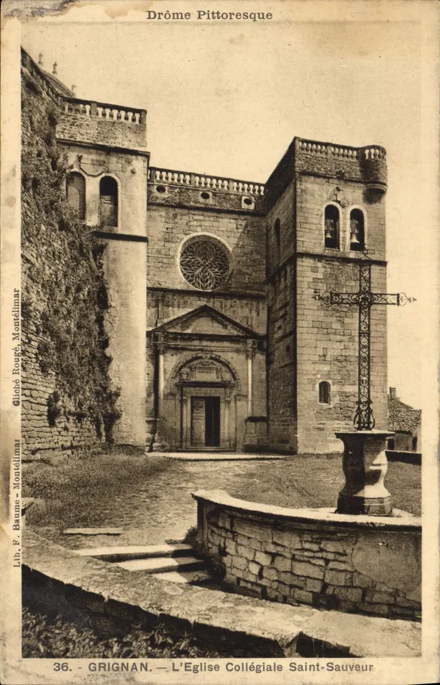 Grignan — Die Collegiatekirche Saint-Sauveur — Drôme Pittoresque - Vorderseite