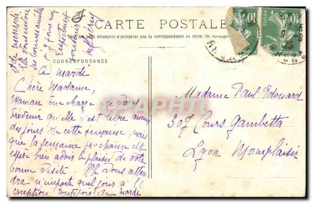 Die (Drôme) — Monumento da Condessa de Die — Pap. L. Rambaud, Die - Verso