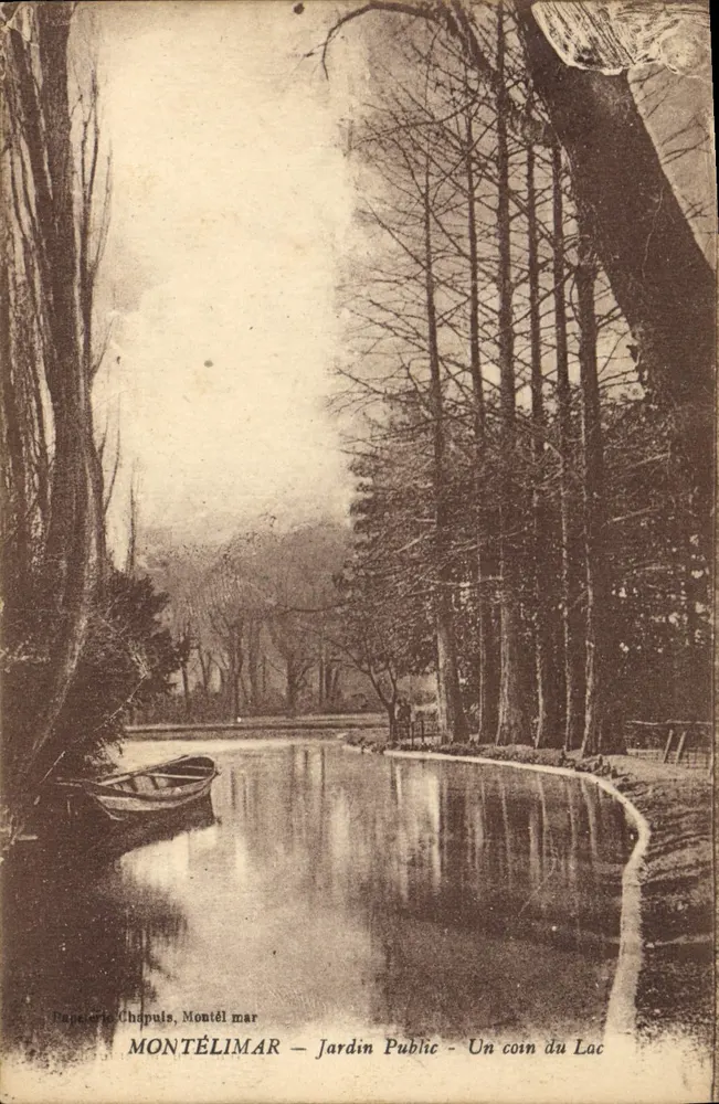Montélimar — Öffentlicher Garten — Ein Eckchen des Sees - Vorderseite