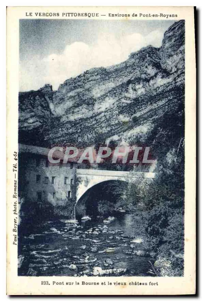Pittoresk Le Vergors — Umgebung von Pont-en-Royans — Paul Boyer, Foto. Romans — Tel. 462 - Vorderseite