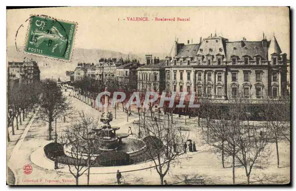 Valence - Boulevard Bancaï - vista da fonte - Frente