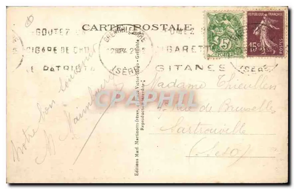 Kliffschneidertunnel bei Les Barraques — Les Grands Goulets — Editions Victor-Mingo - Rückseite