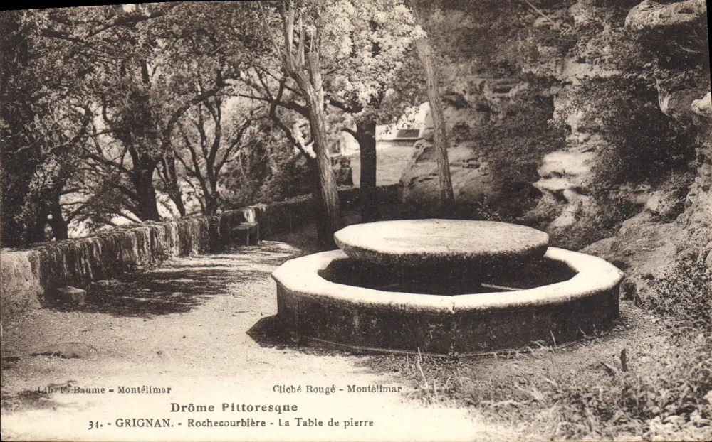 Grignan - Rochecourbière - A Mesa de Pedra — Drôme Pittoresque, Montélimar, n°34 - Frente