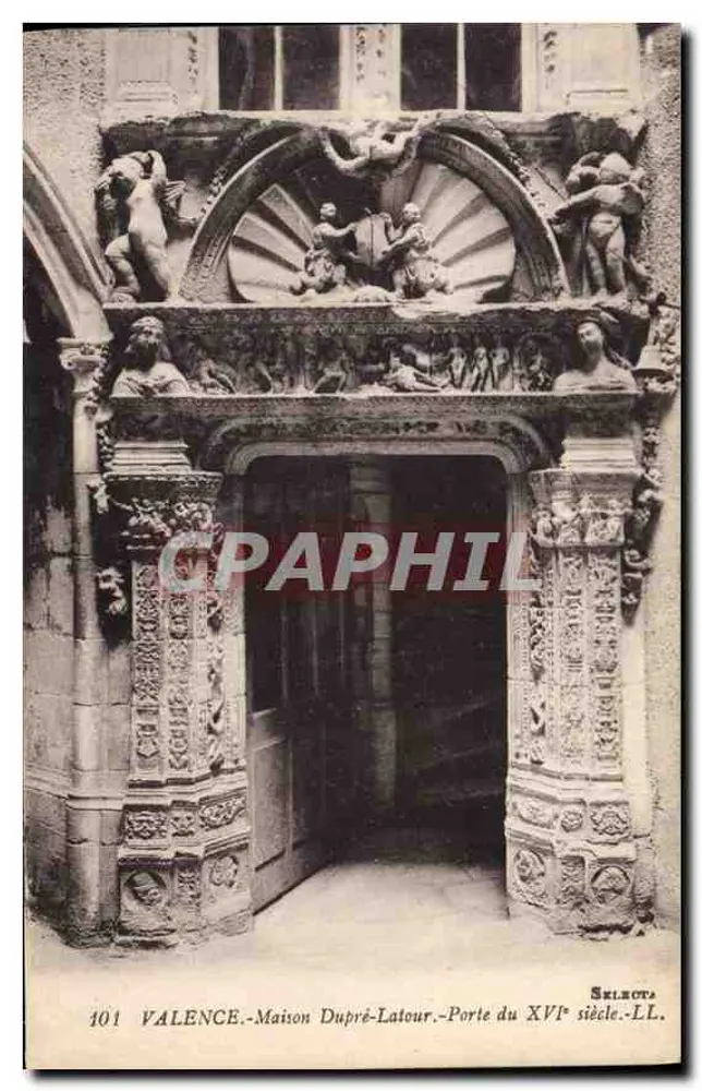 Valence - Maison Dupré-Latour - Tür des 17. Jahrhunderts - Selecta - Vorderseite