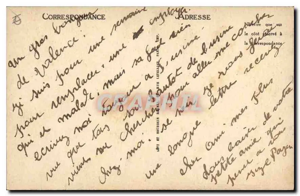 Valence — Avenue Gambetta und Crussol — LL - Rückseite