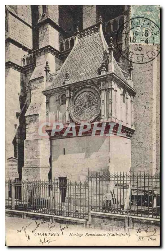 Chartres — Relógio da Renascença (Catedral) — ND. Fot. - Frente