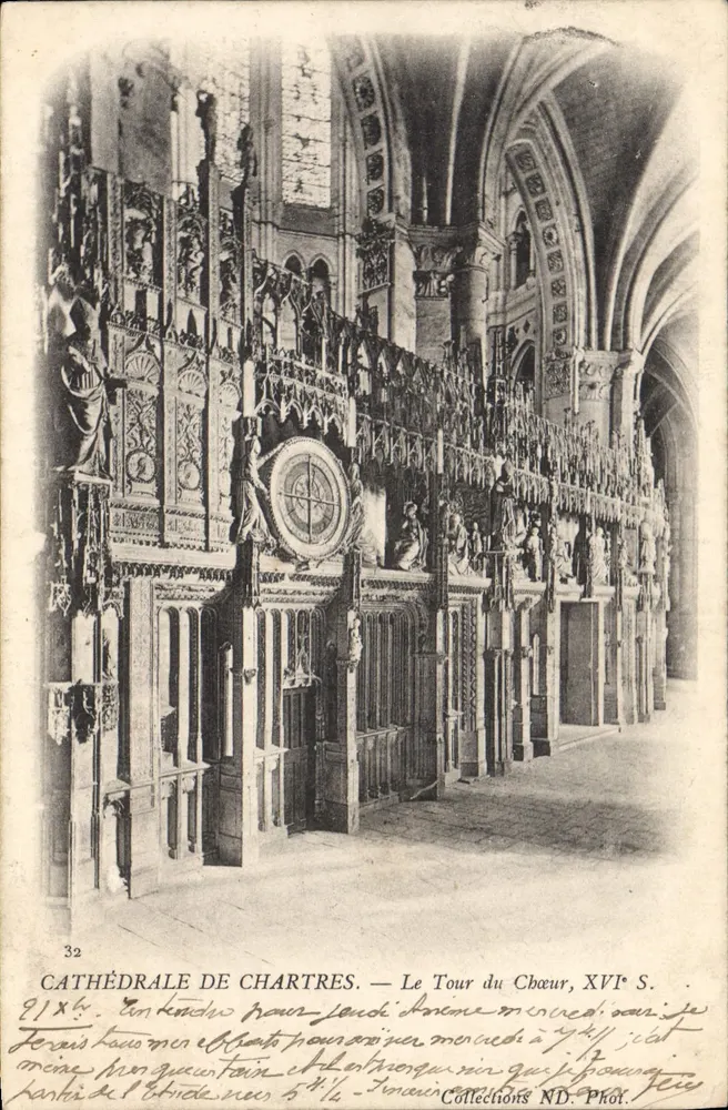Kathedrale von Chartres — Der Chor-Turm, 17. Jh. - Vorderseite