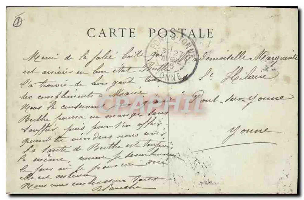 Chartres — Denkmal zu Ehren von Pasteur in Erinnerung an die Experimente zur Anthrax-Impfung — Dr. Paul Richer, Bildhauer - Rückseite