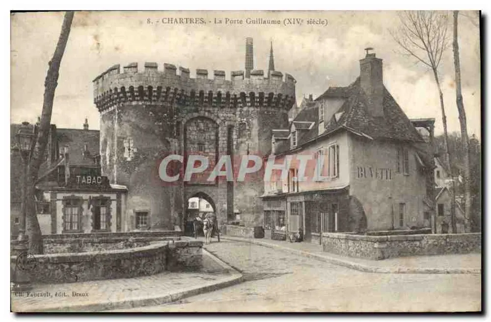 Chartres - A Porta Guillaume (século XIV) — Ch. Foucault, editor Denox - Frente