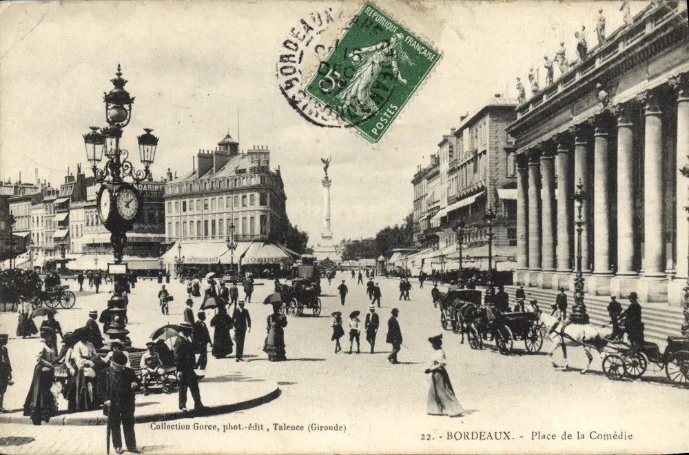 Bordeaux - Place de la Comédie — Coleção Gorce, fot.-edit, Talence (Gironde) — n°22 - Frente