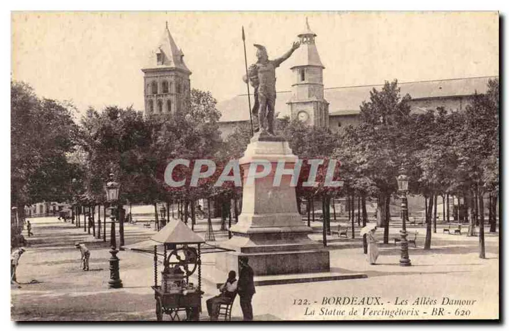 Bordeaux - Les Allées Damour - Statue des Vercingétorix - BR 620 - Vorderseite