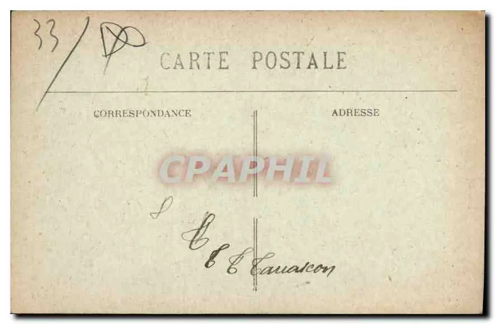 Bordeaux — Rue Sainte-Catherine, befestigt während der Fêtes de la Victoire — M. D. (Verleger) - Rückseite