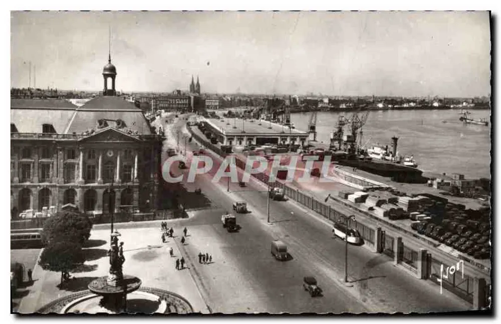 Bordeaux — Os Quais e a Bolsa — Edições d'Art, Paris - Frente