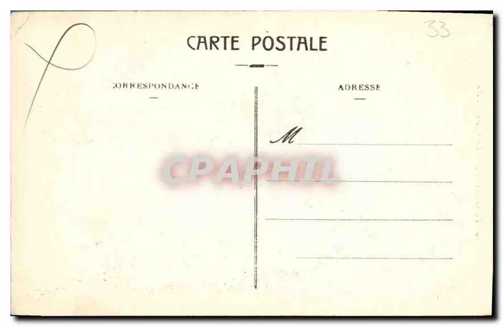 Bordeaux — Uitzicht op de Grote Klok — Maison Riquard, uitgever nummer 10 - Achterkant