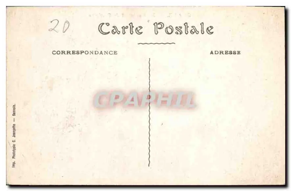 Bordeaux — O Monumento de Gambetta — Imp. Phototype C. Jaingette — Sarnole - Verso