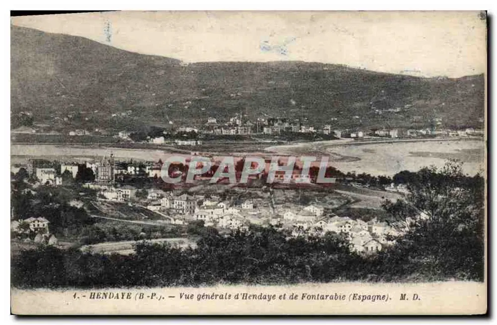 Hendaye und Fontarabie (Spanien) — Allgemeiner Blick — M. D. (B-P.J.) - Vorderseite