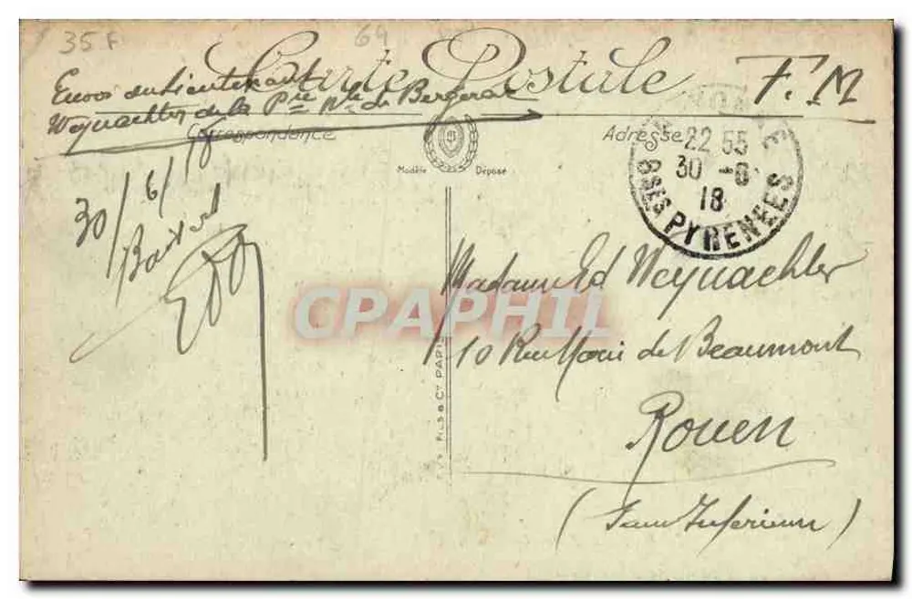 Hendaye — Das Haus von Pierre Loti an den Ufern der Bidassoa — LL. n°31 - Rückseite