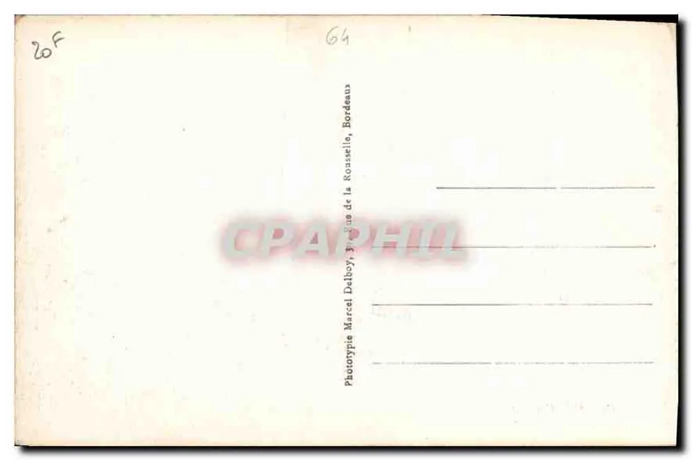 Hendaye (B.P.) — De Strand tijdens de Zomer — M. D. — n°45 - Achterkant