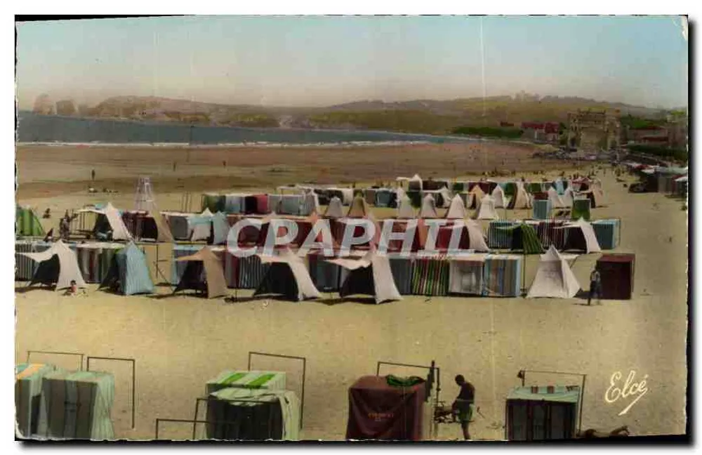 Hendaye-Plage (B.P.) — A Grande Praia — Editor Elcé - Frente