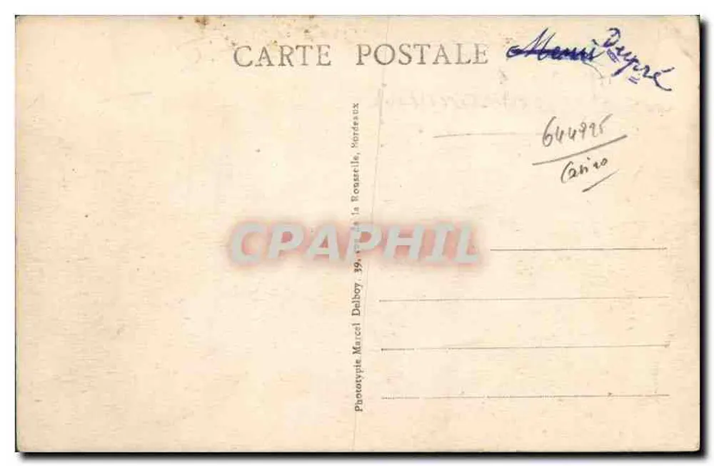 Hendaye (B.P.) — Das Casino und der Boulevard-Promenade der Strandpromenade — M. D. — n° 60 - Rückseite