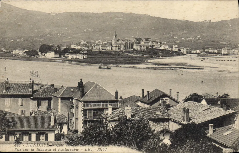 Ausblick auf die Bidassoa und Fontarrabie — Hendaye, Baskenland — BR - 3041 - Vorderseite