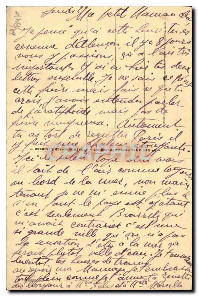 Hendaye — Die Strand und die Zwillingsfelsen — Verlag A. B. L. Nr. 32 - Rückseite