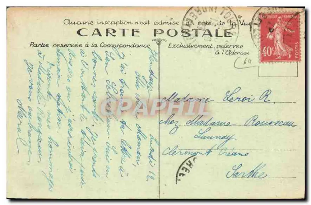 Der Cap du Figuier (Spanien) — Das Strandkasino — Phototypie Marcel Delboy, Bordeaux, Nr. 92 - Rückseite