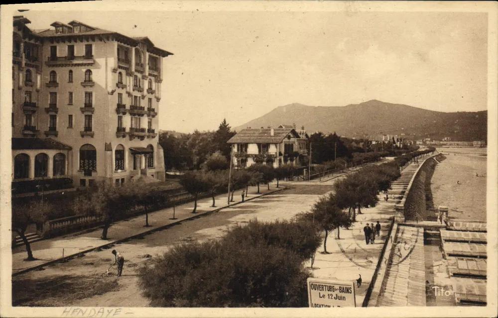 Hendaye — Abertura dos Banhos em 12 de Junho — Tito - Frente