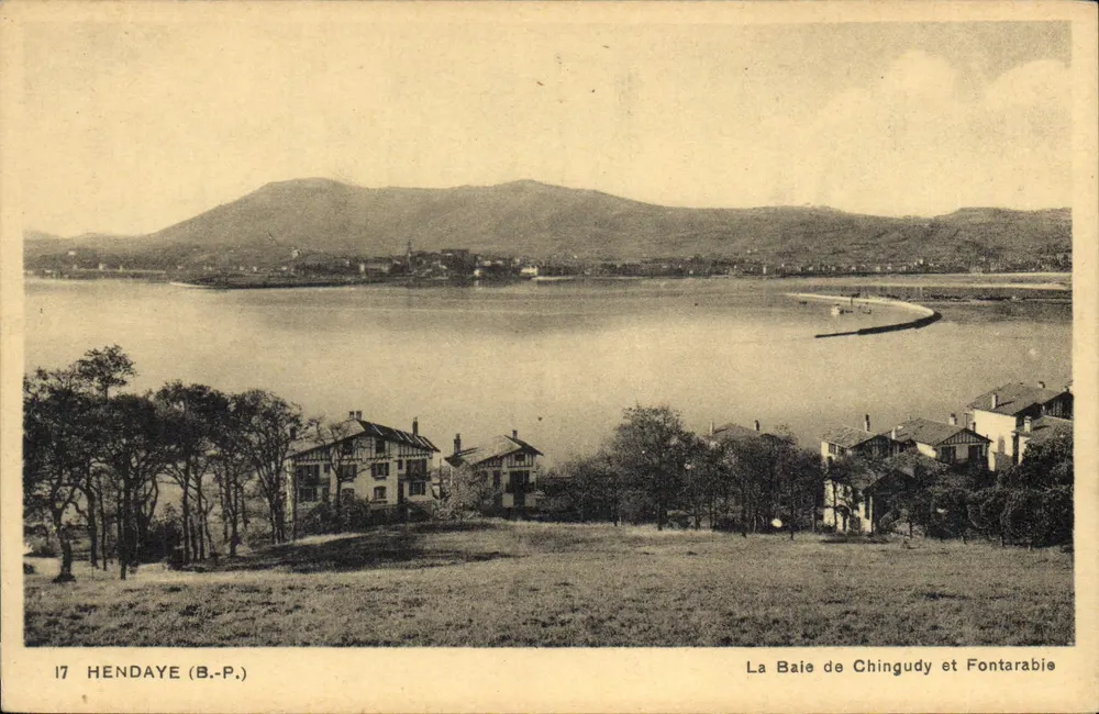 Die Bucht von Chingudy und Fontarabie — Hendaye (B.-P.) — Verlag Henry Deloy - Vorderseite