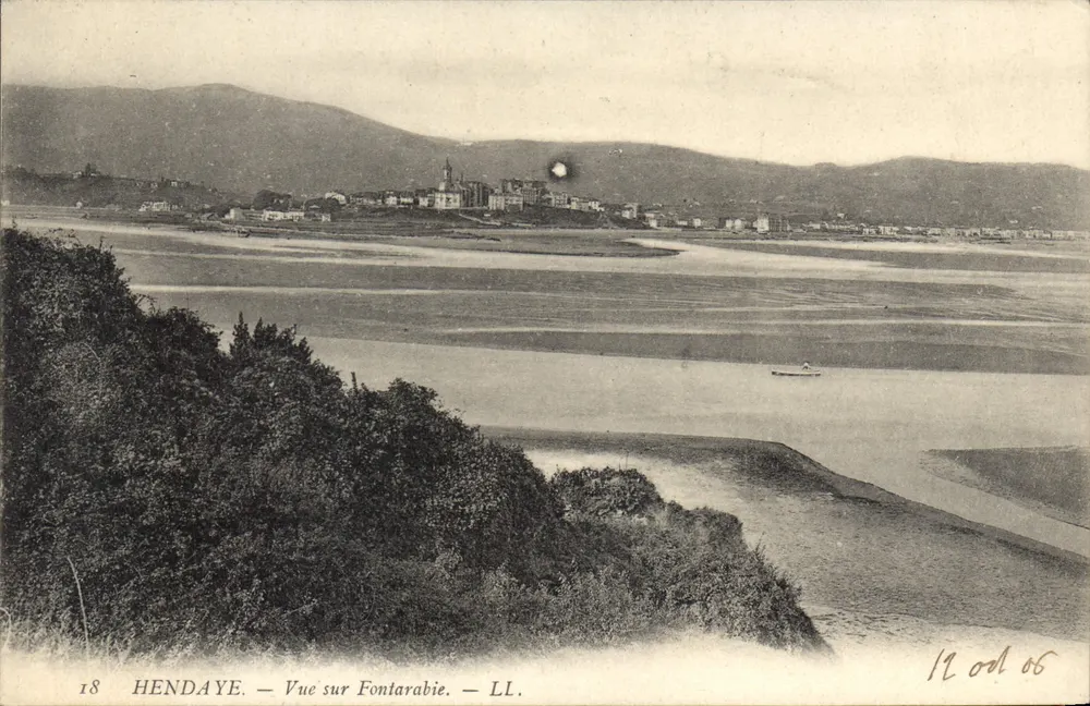 Hendaye — Vista sobre Fontarabie — LL. — N° 18 - Frente