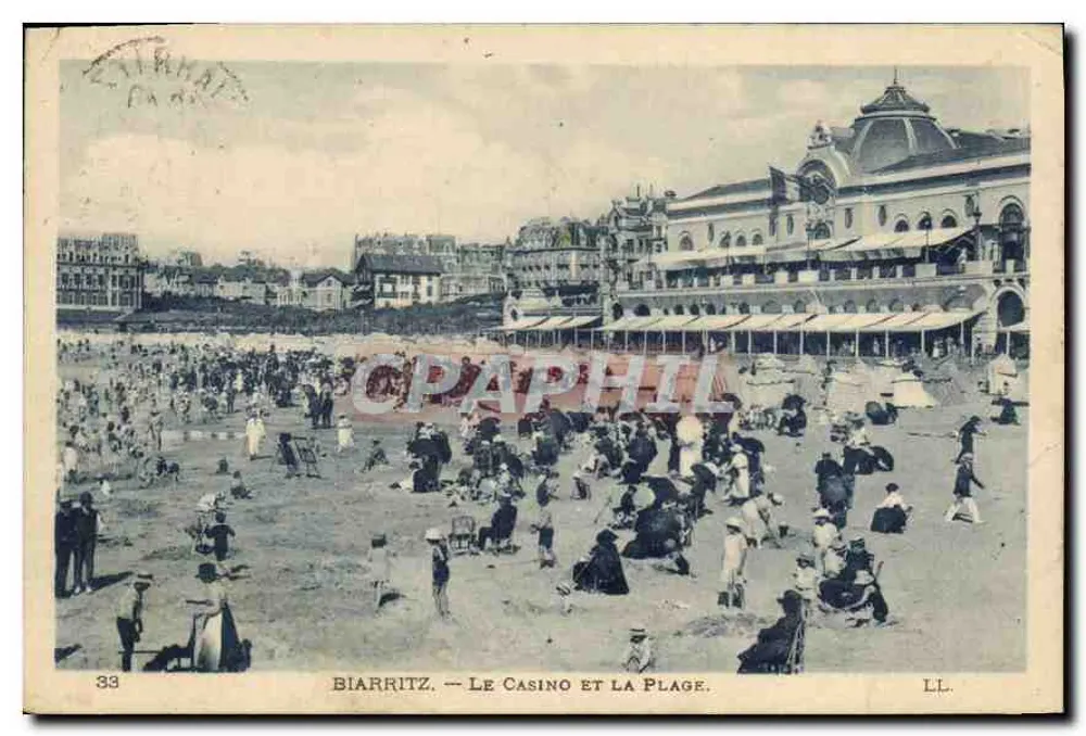 Biarritz — O Casino e a Praia — LL. n°33 - Frente