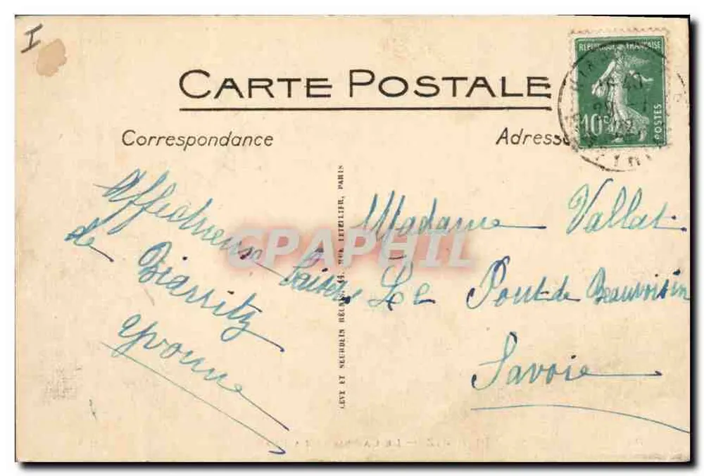 Biarritz — O Casino e a Praia — LL. n°33 - Verso