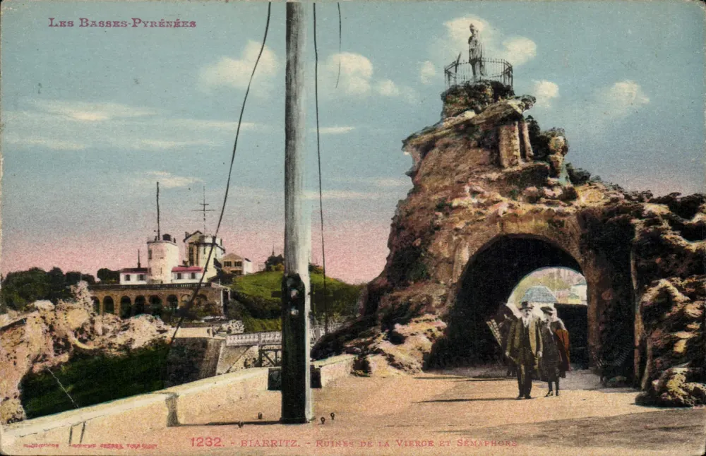 Biarritz — Ruinen der Vieror und des Sémaphores — Verlag Nantès Frères, Nr. 1232 - Vorderseite
