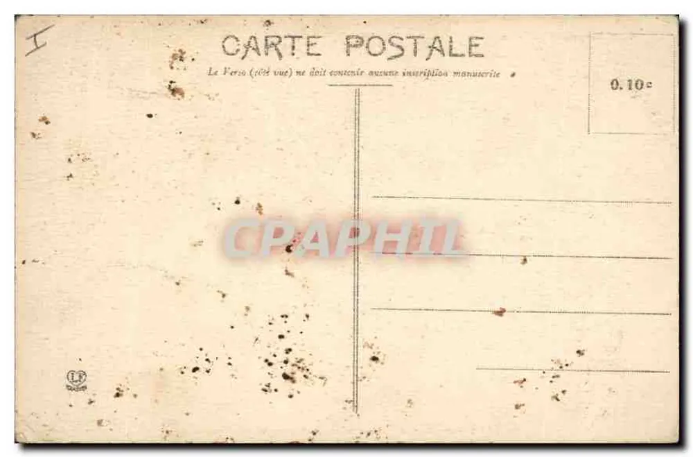 Biarritz — Ruinen der Vieror und des Sémaphores — Verlag Nantès Frères, Nr. 1232 - Rückseite