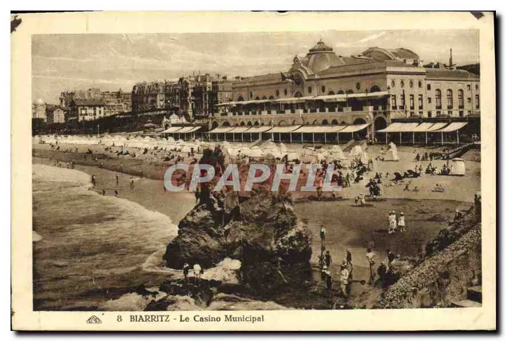 Biarritz - Das Municipale Casino — Verleger Alberès, Nr. 8 - Vorderseite