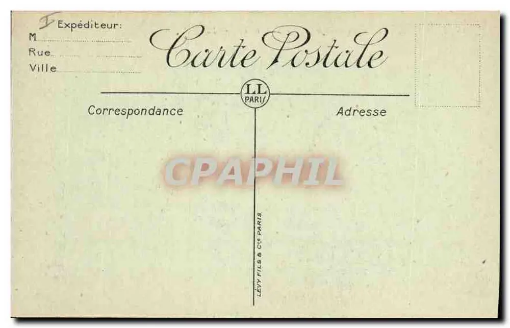 Biarritz — A Esplanada e o Rochedo da Virgem — LL. - Verso