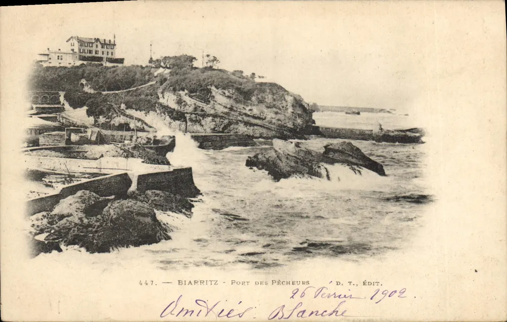 Biafritz - Port des Pêcheurs — D.T. Wyd. nr 447 - Awers