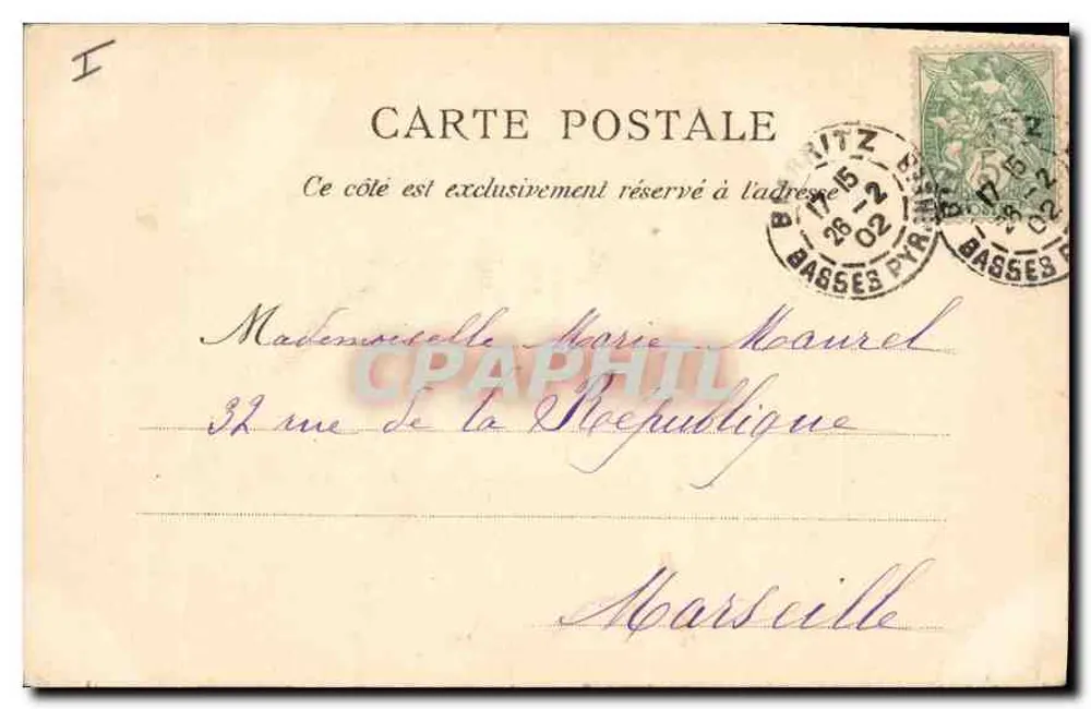 Biafritz - Port des Pêcheurs — D.T. Wyd. nr 447 - Rewers