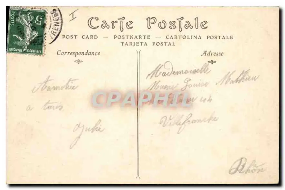 Biarritz — O Rocher da Virgem e a Passarela — ND Phot. - Verso