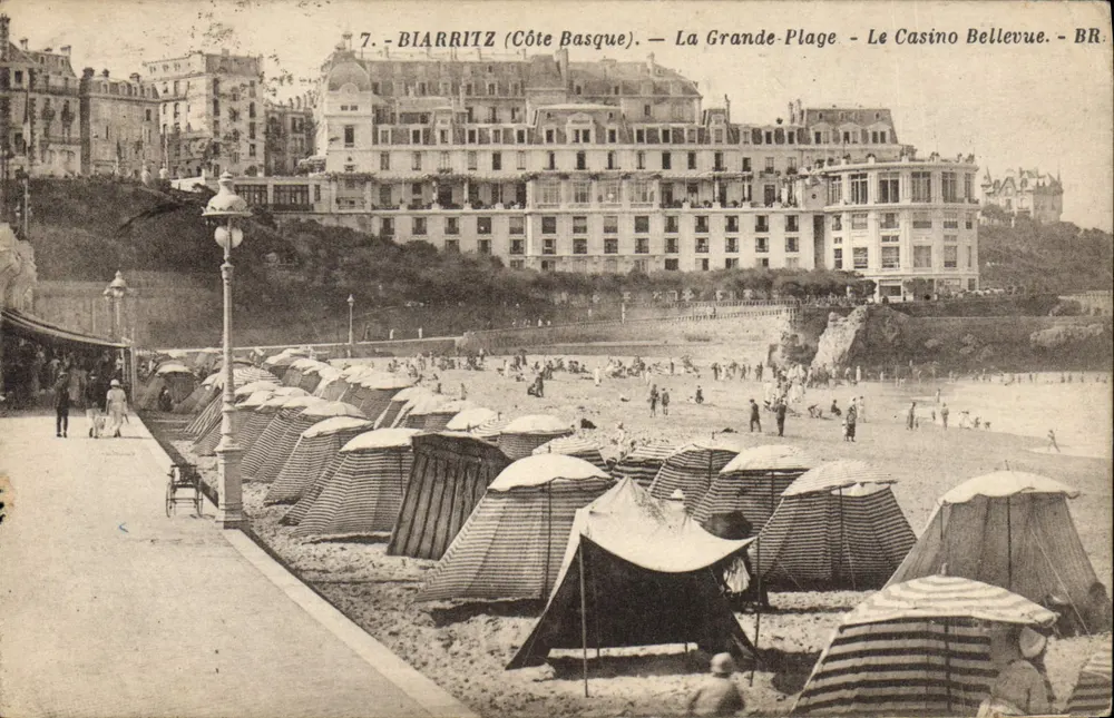 Biarritz (Côte Basque) — La Grande-Plage — Das Bellevue-Casino — BR - Vorderseite