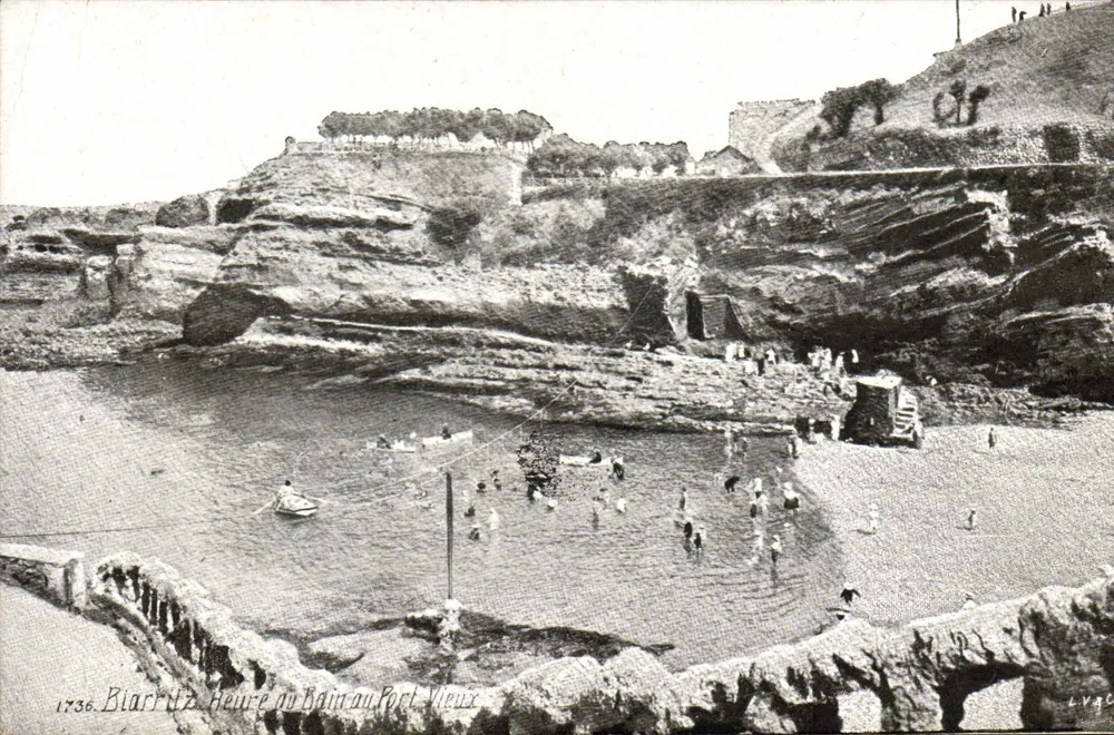 Biarritz - Badestunde am alten Hafen — LVGE, Nr. 1736 - Vorderseite
