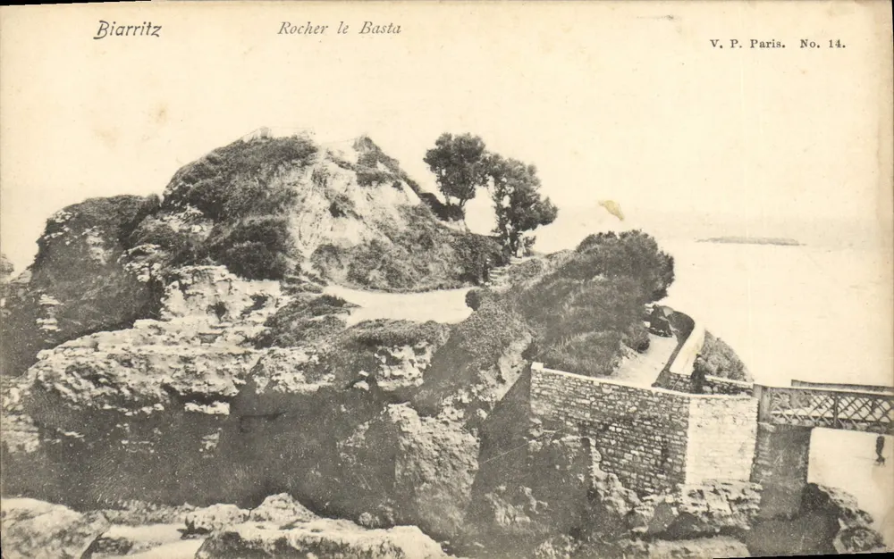 Biarritz — Rocher le Busta — V. P. Paris. Nr 14. - Awers